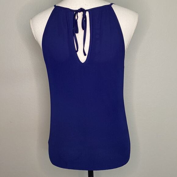 Express XS Royal Blue With Black lace Down The Front Middle. See Video - Picture 2 of 11